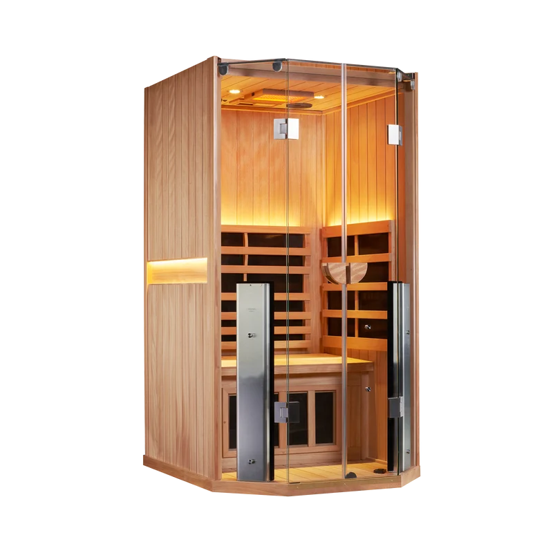 Sanctuary 1 Person Sauna | Okoume Pro | EU Plug