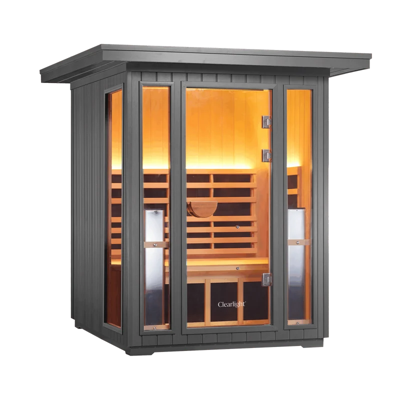 Sanctuary Outdoor 2 Person Sauna | Okoume | EU Plug